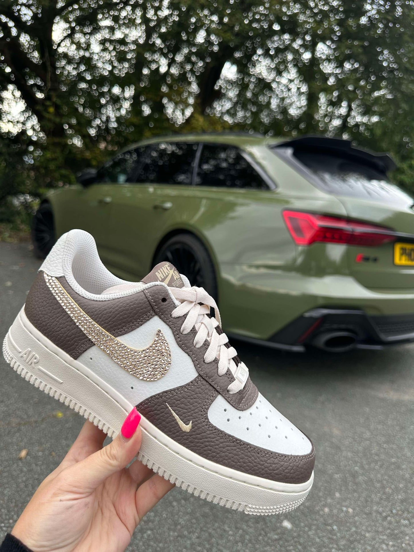 Espresso Nike Air Force 1's